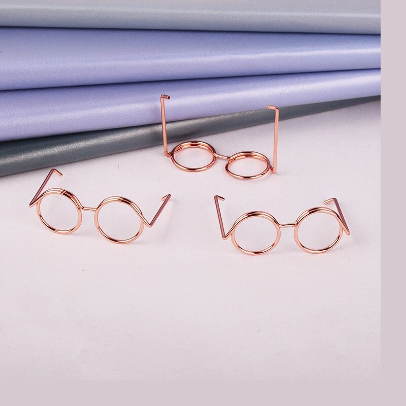 Name Card Display Memo Holder Rose Gold Eyeglasses Shape Clip Cute Paper Card Holder Paper Clip Office Accessories Card Stand