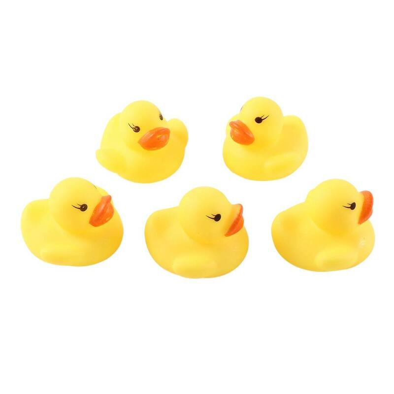 Newborn zabawki wodne Boys Girls gra basenowa skrzypiące gumowe kaczki zabawki do kąpieli dla niemowląt żółte kaczki kaczki do kąpieli