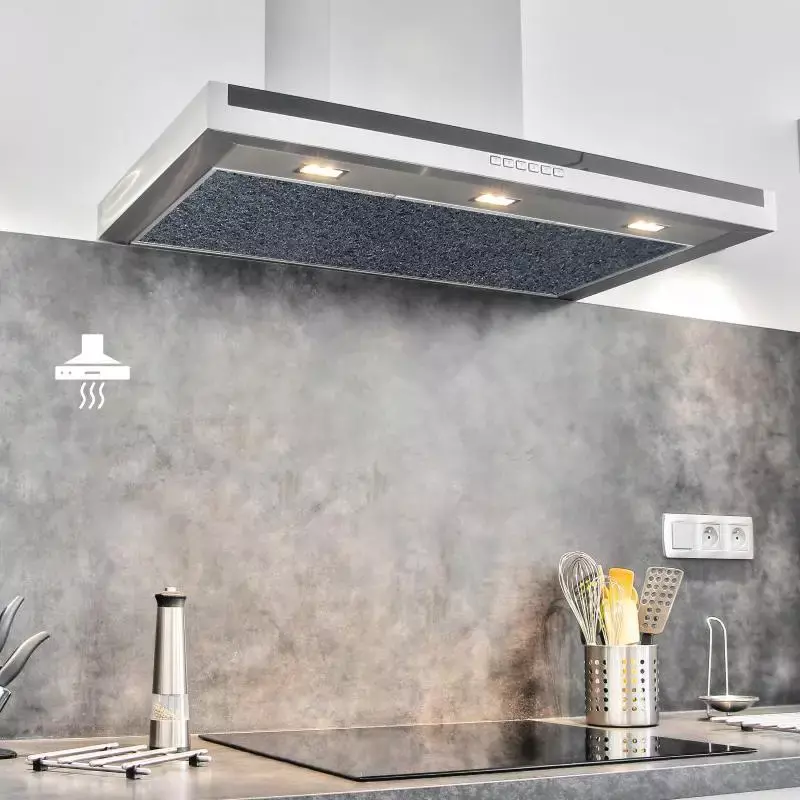 1 pz 57 x47cm nero cappa aspirante filtro a carbone attivo cotone per ventilatore di scarico fumo cappa da cucina