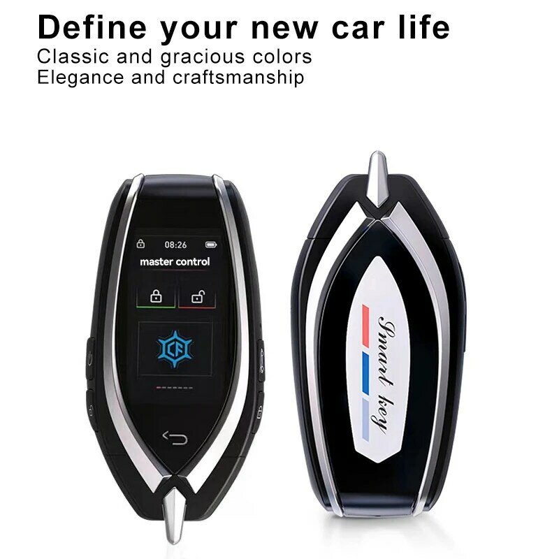 Универсальный модифицированный умный пульт дистанционного управления CF930, ЖК-экран, БЕСКЛЮЧЕВОЙ вход для всех автомобилей, умный ЖК-ключ для BMW/Toyota/Audi