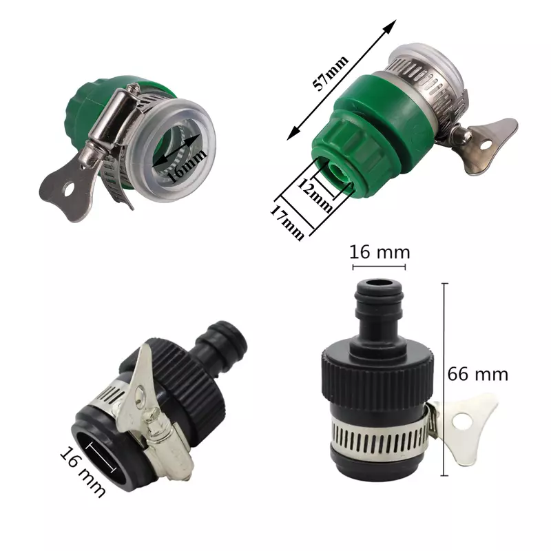 Universal Faucet Adapter Garden Water Connector Tap Conversion 16mm Pipe Garden Agriculture Irrigation Water Supply Quick Joint