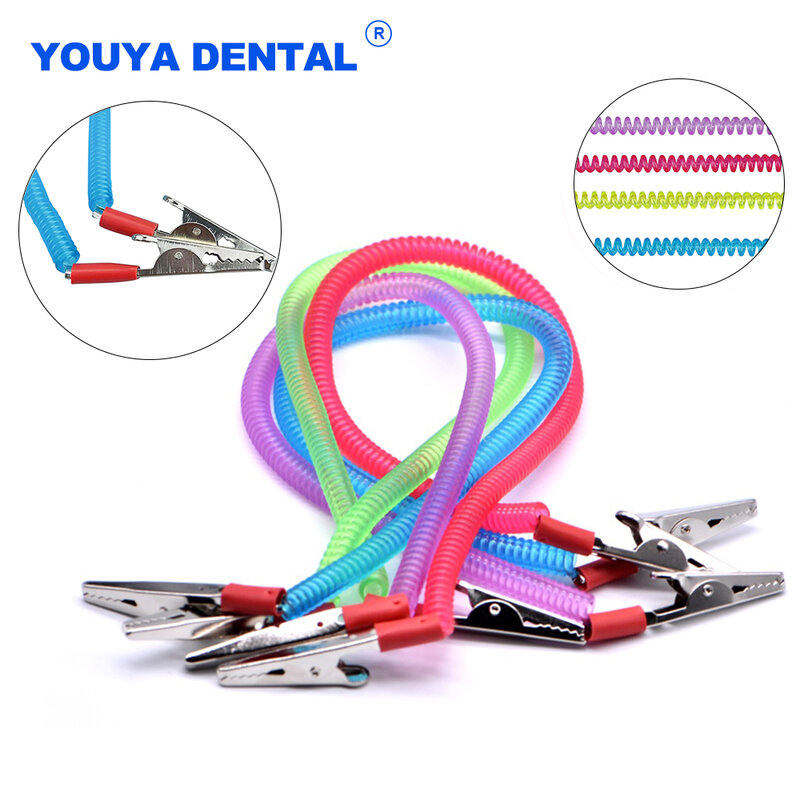 Clip para bufanda Dental, cadena Flexible para babero, servilletero para dentista, laboratorio, Material de odontología, Clips desechables para pacientes, Oral, 1 unidad