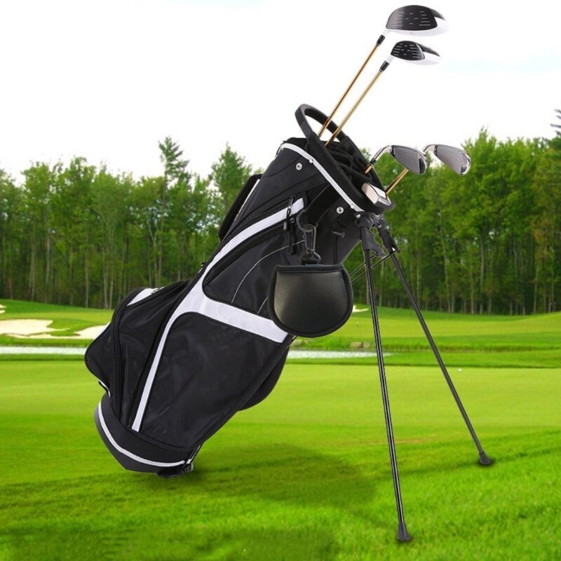Rondelle de balle de golf Petite pochette de golf avec clips Pratique pochette de golf lavable