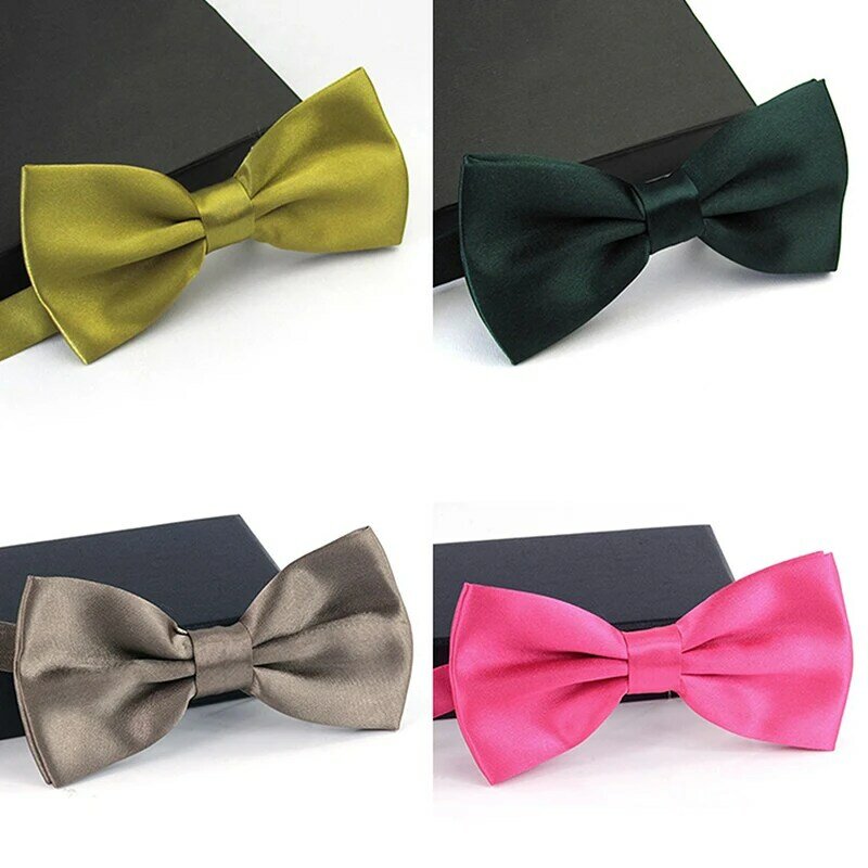 Candy Color Bow Tie Shirts Bowtie For Men Business Wedding Adult Bowknot Solid Bow Ties Butterfly Suits Bowties