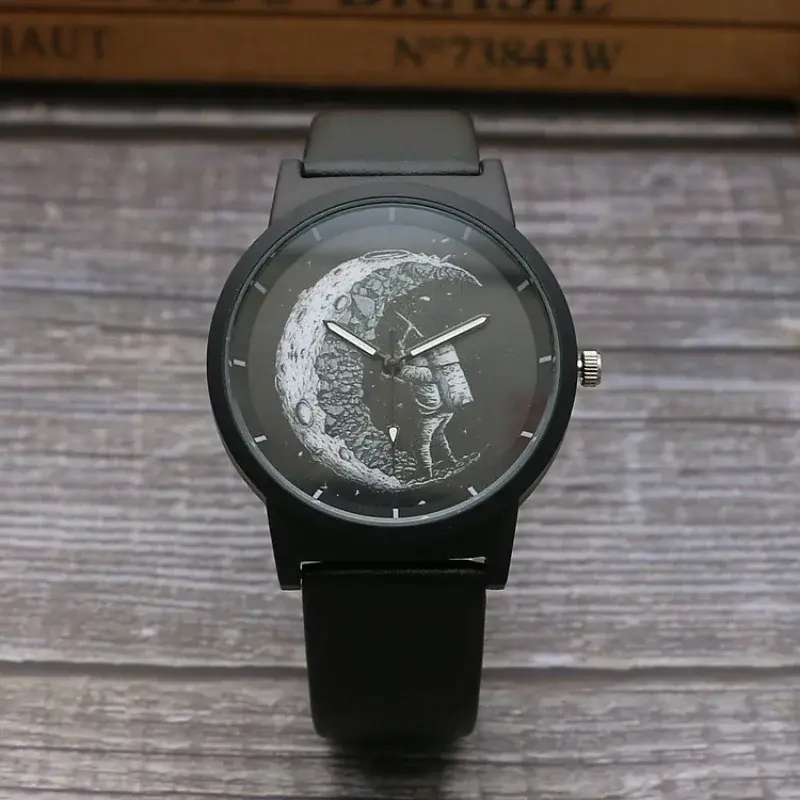 Minimalist ische Unisex-Uhr für Männer Frauen Paar einfachen Stil kreative Zifferblatt Quarz Armbanduhr männlich weiblich einzigartige Zeiger Armbanduhr