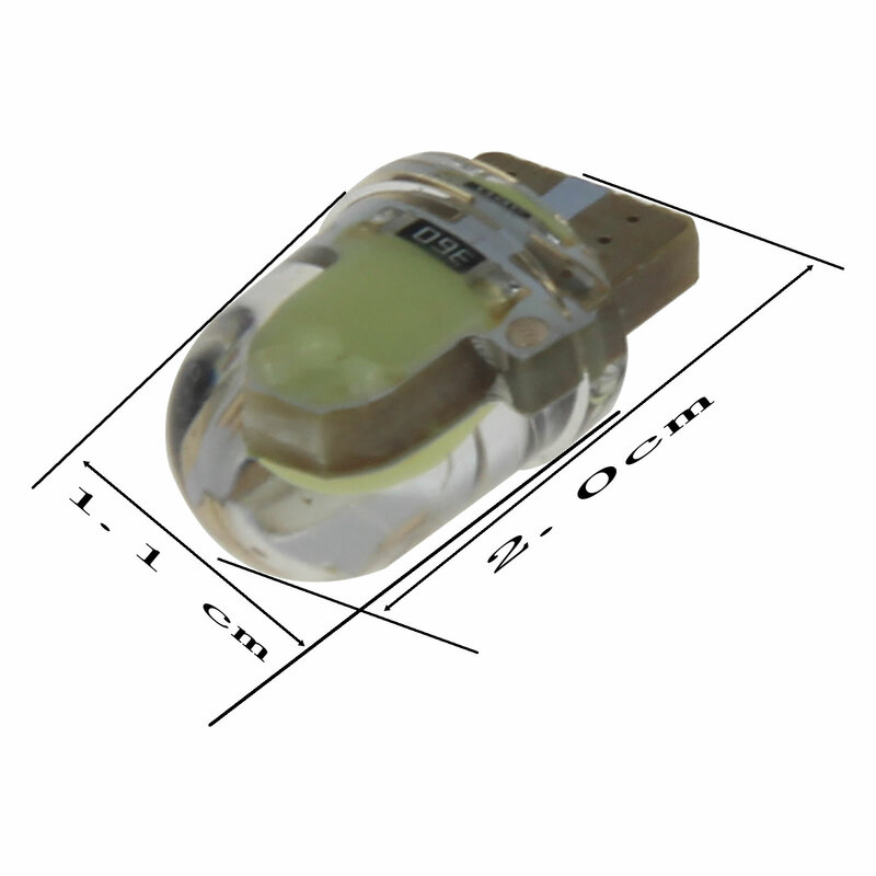 1x lodowy blękit Auto T10 W5W wnętrze (mapa/Dome) miękkim żelem 10 podmiotów uczestniczących w systemie COB LED SMD 585 655 656 Z20404