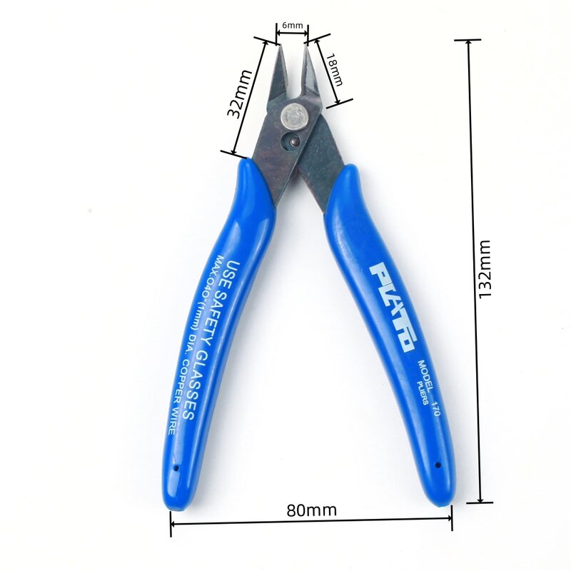 1/5/10pcs PLATO 170 Wishful Clamp DIY Electronic Diagonal Pliers Side Cutting Nippers Wire Cutter 3D printer parts