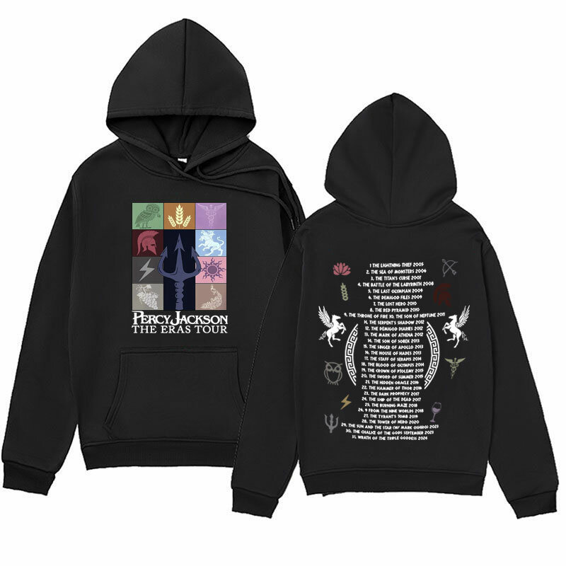 Percy Jackson and The Olympians Eras Tour Hoodies Men Women Fashion Retro Aesthetic Sweatshirt Casual Oversized Pullovers Hoodie