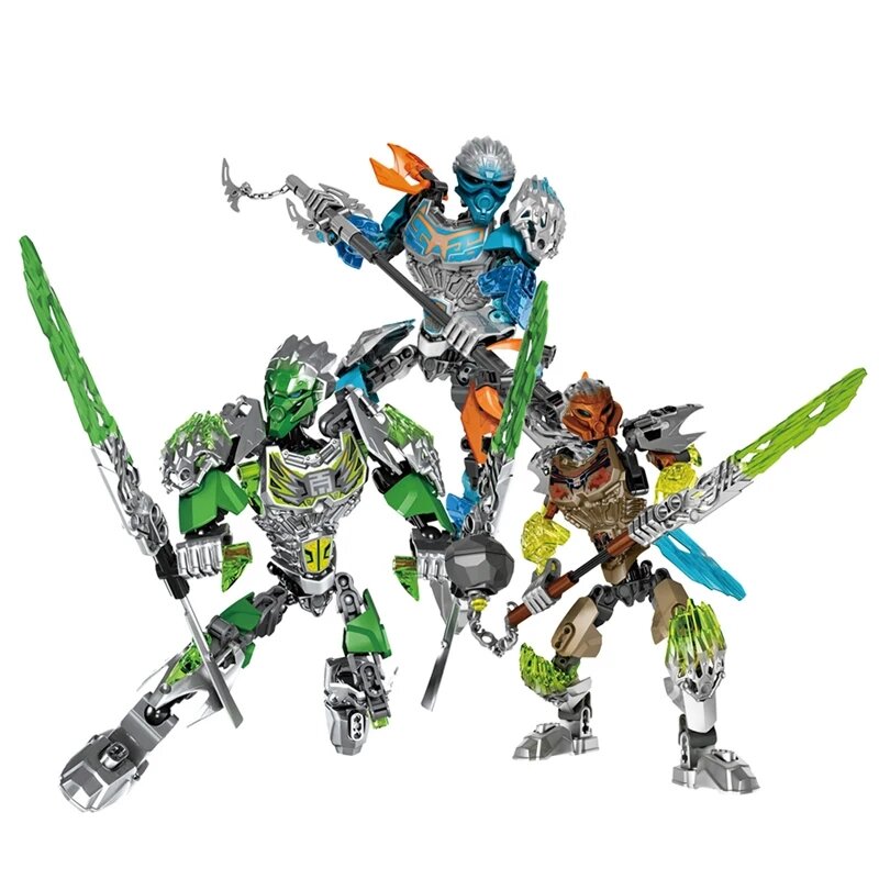 2024 New Bionicle Warriors Kopaka Tahu Building Blocks Mask Master Storm Beast Anime Action Figures Bricks Toys For Boys Gifts