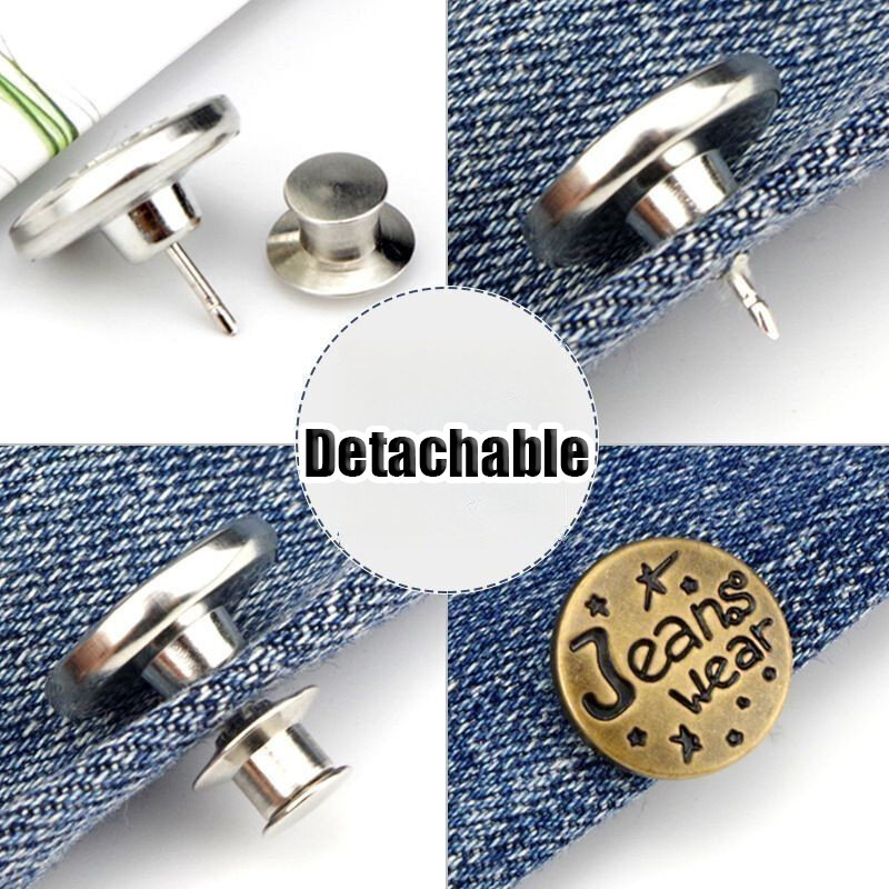 Metalowy guzik do dżinsów akcesoria do szycia odzieży spodnie z nitami dżinsowymi zamiennik z przyciskami dekoracji