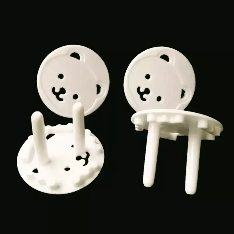 8pcs Safety Electric Socket Outlet Plug Protection for Child Cute Bear Power Socket Cover Plugs Anti Electric Shock Plugs Kids