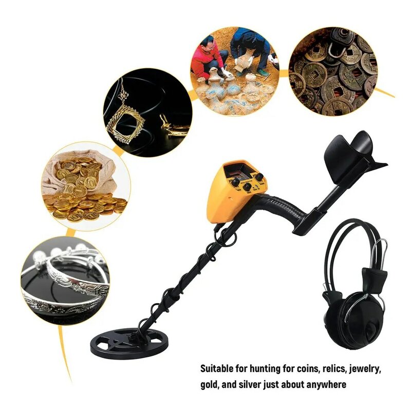 Prático Headphone Adequado para Metais Detector, Medição Precisa, Underground Gold Detector Headset