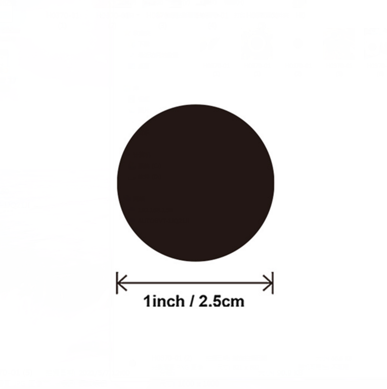 50-500Pcs czarny papier naklejki okrągłe puste naklejka wykonana ręcznie samoprzylepne etykiety DIY opakowanie na prezent koperta pieczęć do naklejenia papeterii