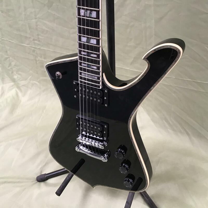 Guitarra eléctrica de 6 cuerdas, color negro, se enviará gratis de inmediato