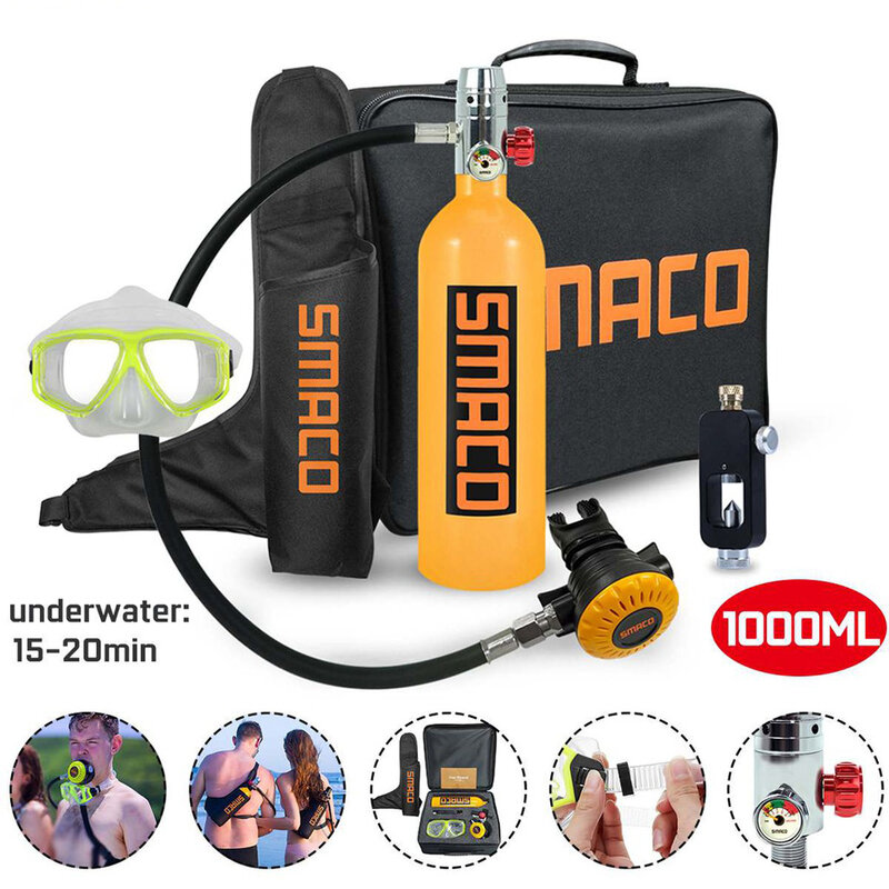 Smaco-Equipo De Buceo S400, cilindro De oxígeno, accesorios De Buceo/botella, tanque De oxígeno, Equipo De Buceo