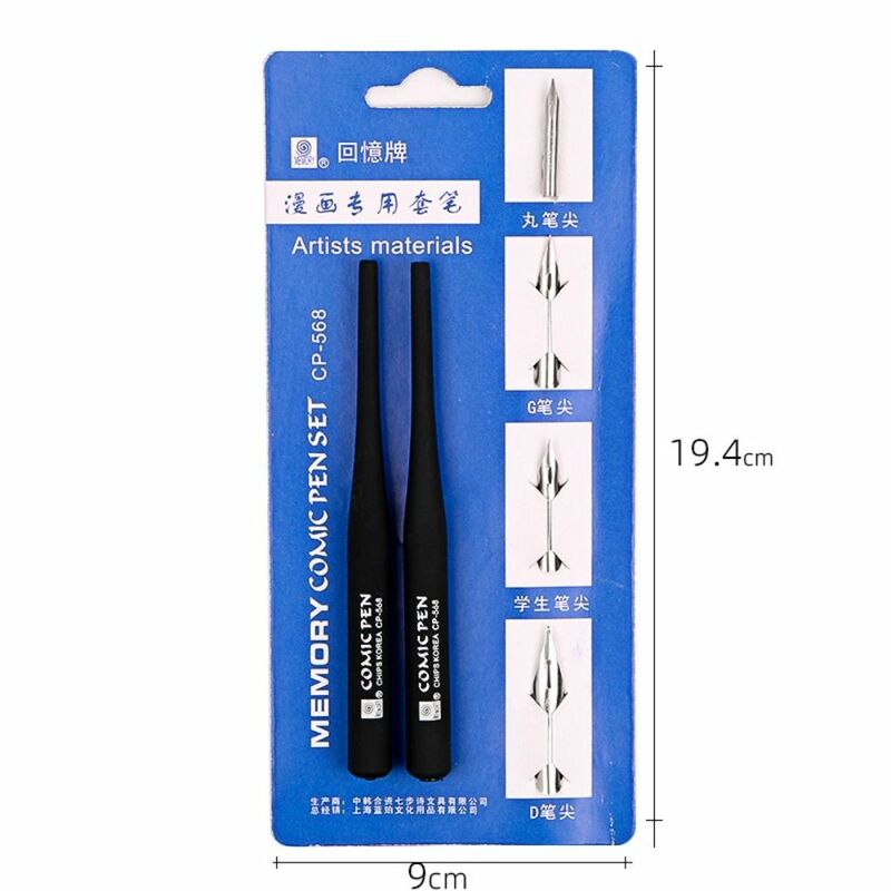 Vulpennen Manga Kalligrafie Dip Pen 4 Pennen Schetsen Belettering Komische Dip Pen Handtekening Kalligrafie Dip Pen Kit
