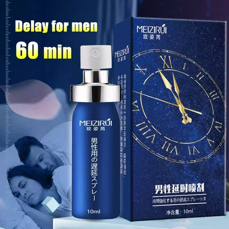 Spray de ejaculação para homens, Produto sexual, Ejaculação retardada eficaz, Longo Tempo Sexual, 60min Man Big Dick Spray, Lubrificante de ereção
