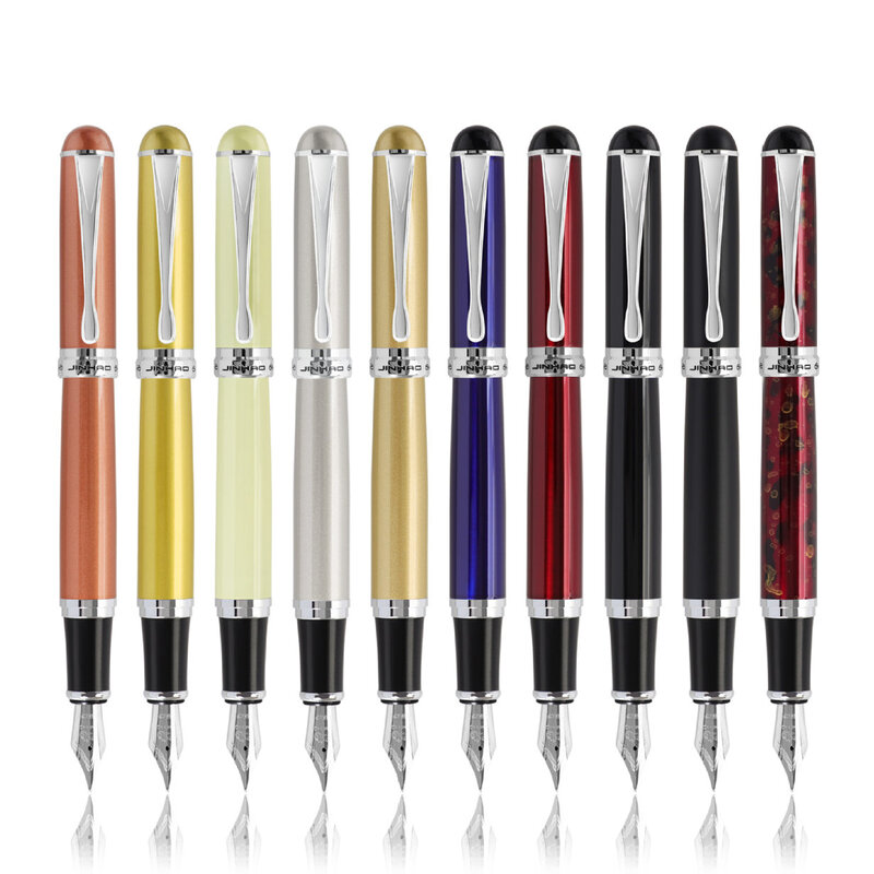 Jinhao X750 авторучка шариковая ручка Pen классический стиль Серебряный зажим металлический 0,5 мм перо стальные высококачественные офисные и школьные Письменные ручки