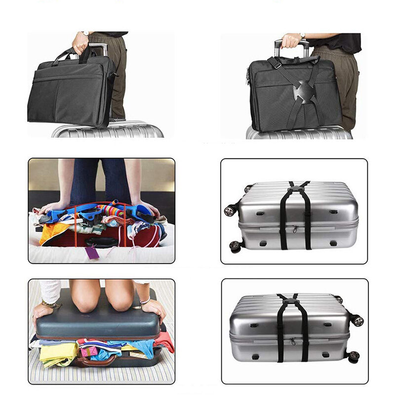 Verstellbare 31,5-94.5 ''Gepäck Bungees Gurte Koffer Box Bag Band Befestigungs gurte Reise zubehör