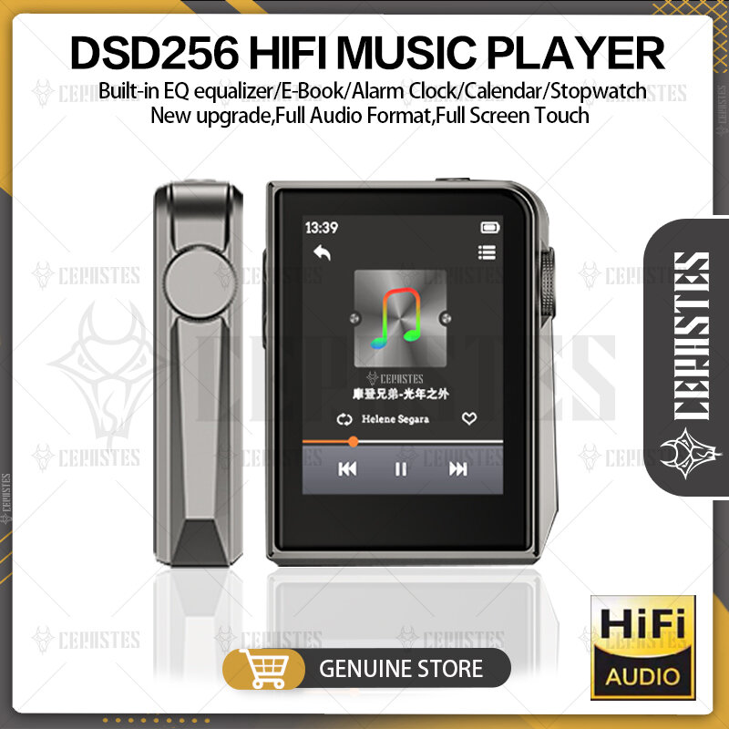 2022NEW DSD256 Mini HiFi MP3 Pemutar Musik Logam 24Bit/192KHz DSP DAC Lossless Keras Decording HD OTG APE FLAC Pemutar Format Penuh