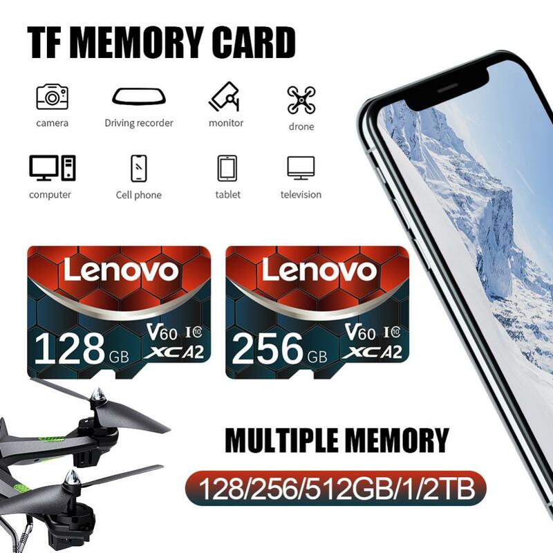 Karta pamięci Lenovo 2TB karta 128GB klasa 10 V60 TF karta 1TB Mini SD karta 512GB szybka karta Micro TF SD 256GB dla przełącznika Nintendo