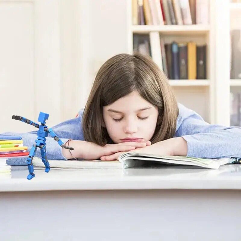 Figuras móveis impressas em 3D para crianças, bonecas móveis, modelo Action Figure, coleção de brinquedos, presentes para crianças, articulação mecânica, colorida