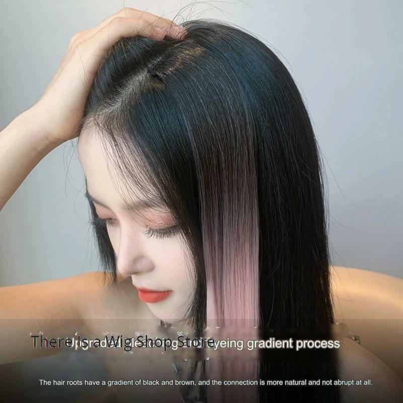 Gradiënt Oorhangende Haarverf Voor Vrouwen Met Zomer Highlights Voor Lang Haar, Kleurrijke Hair Extensions, Pruik Haar Opknoping Kleurstof