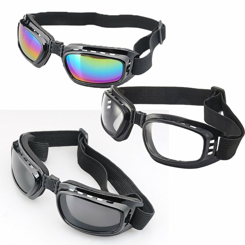 New Foldable Vintage Motorcycle Glasses Polarized Day Night Cycling Sunglasses Goggles Windproof Dustproof UV Protection Glasses