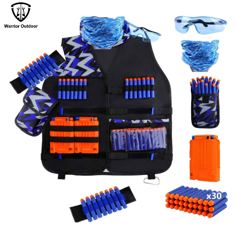 Compatible with Nerf Vest Kit 2 Pack Coolest Tactical Vest for Nerf Gun Winchester 1887 Elite Jacket for Boys Girls 100% Nylon