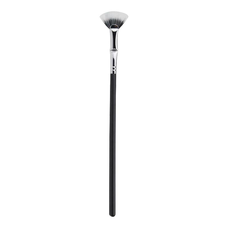 Escova de cílios em forma de fã, Bent Mascara Separator, Professional Mini Brush, Beauty Makeup Tool, H6P0