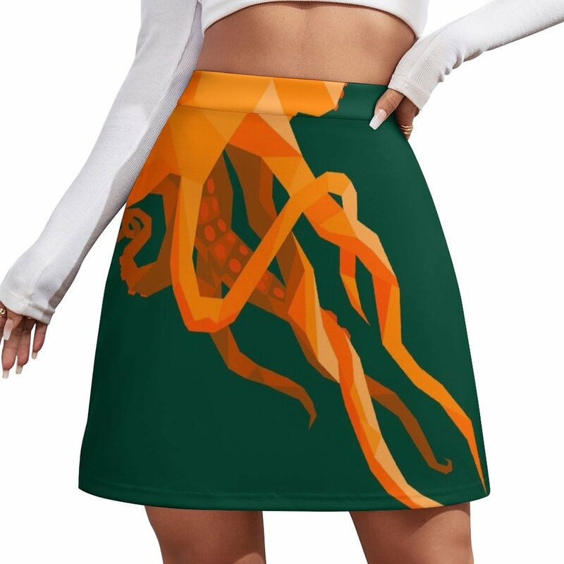 Geometric Octopus Mini Skirt skirts for woman short skirt for women Korean skirts