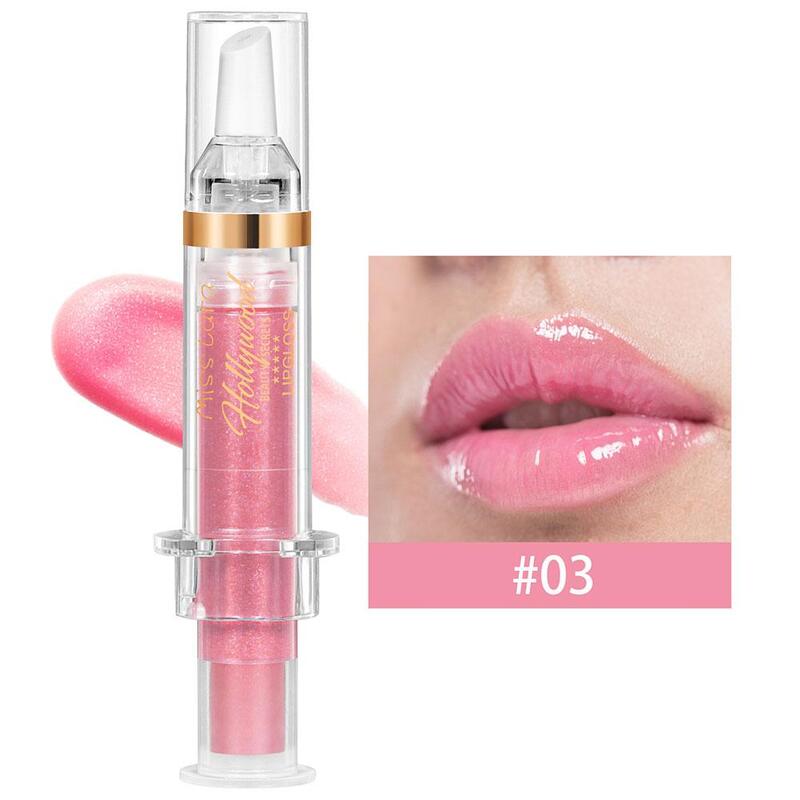 6 Color Lip Plumping Lip Gloss Moisturizing Hydrating Lipgloss Makeup Mirror Lip Hydrating Gloss Powdery Color Overlay Y1J6
