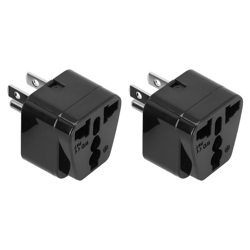 2pcs U S Travel Plug Adapter Universal To America Power Converter Socket Electrical Equipment Supplies Socket Accessories