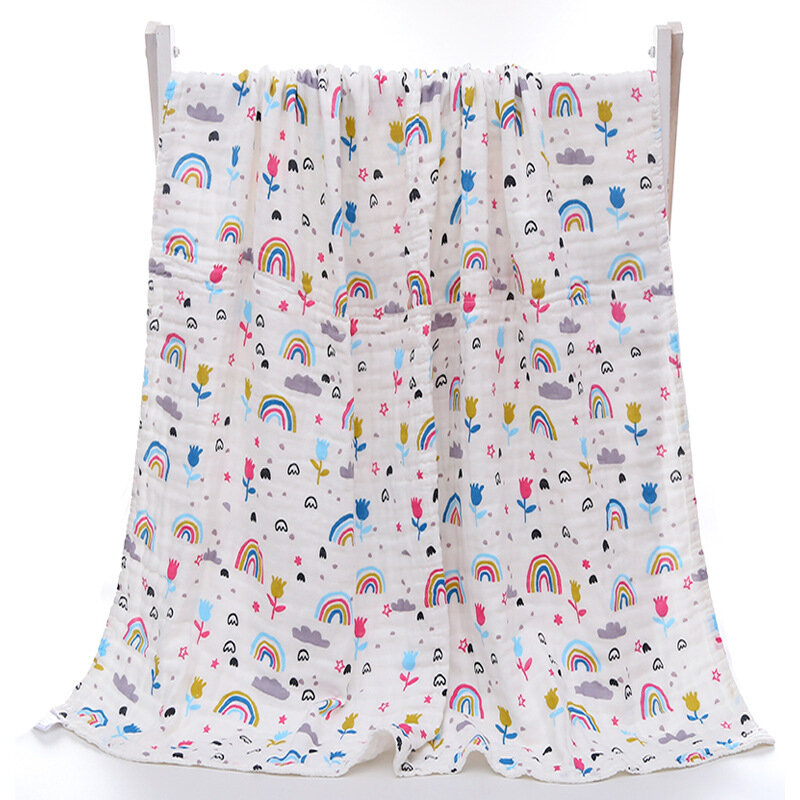 Новое Детское муслиновое Пеленальное Одеяло s, 100% хлопок, мягкое детское одеяло, одеяло для новорожденного ребенка, 4 слоя марли, детское банное полотенце 110*110 см