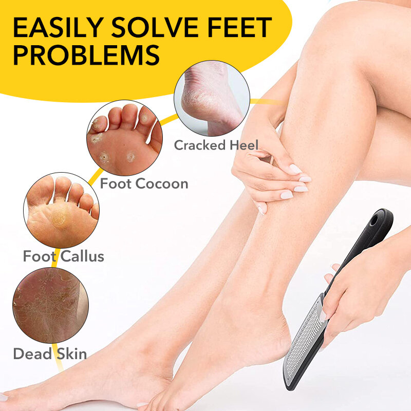 1 pçs arquivos de purificador de pé profissional para removedor de calos pele dura córnea meias de calcanhar seco e molhado pedicure pés ralador ferramenta cuidados