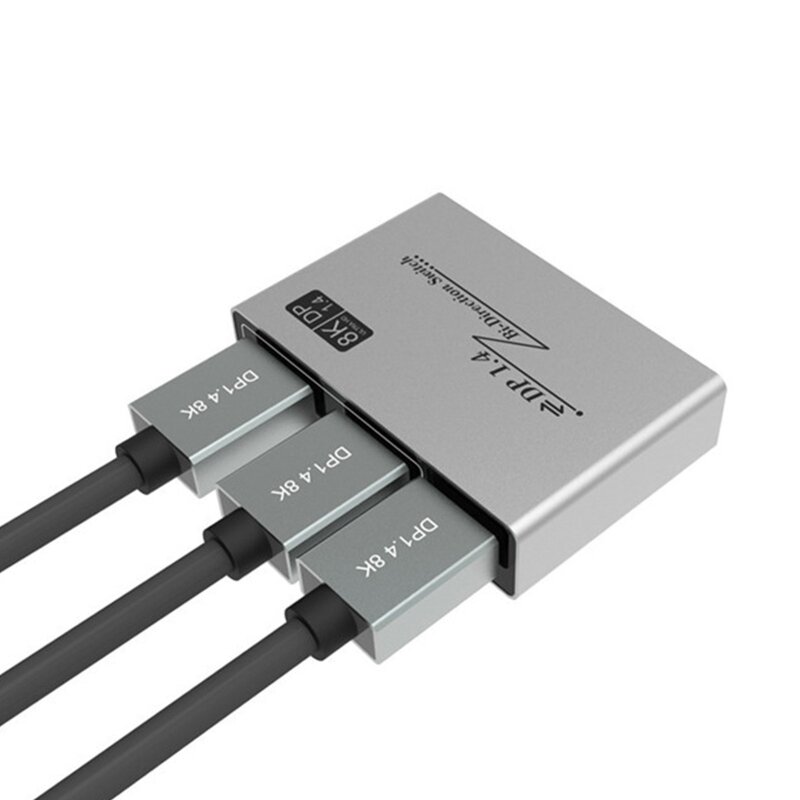 DP1.4 – commutateur bi-directionnel DisplayPort 8K 60Hz 4K 144Hz, convertisseur de répartiteur, affichage Multiple 1:2 / 2:1