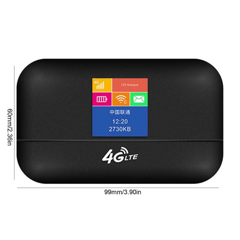 Display lcd 4g 3g para a ue ásia brasil wi fi ponto portátil com bateria wifi hotpot 4g cartão sim mini roteador