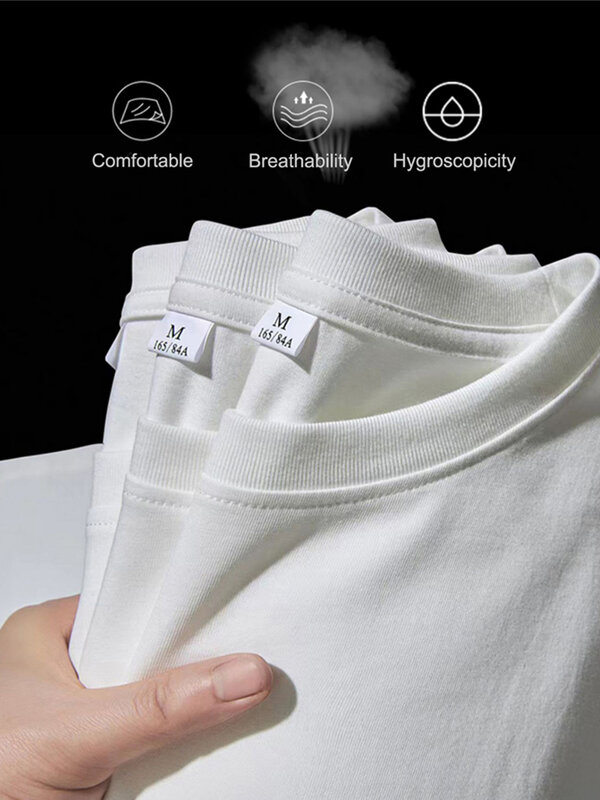 Hirsionsan-T-shirt de algodão estampado com letra feminina, T-shirt de manga curta, grandes dimensões, Hip Street, Tops góticos, suave, simples, feminina, verão, novo