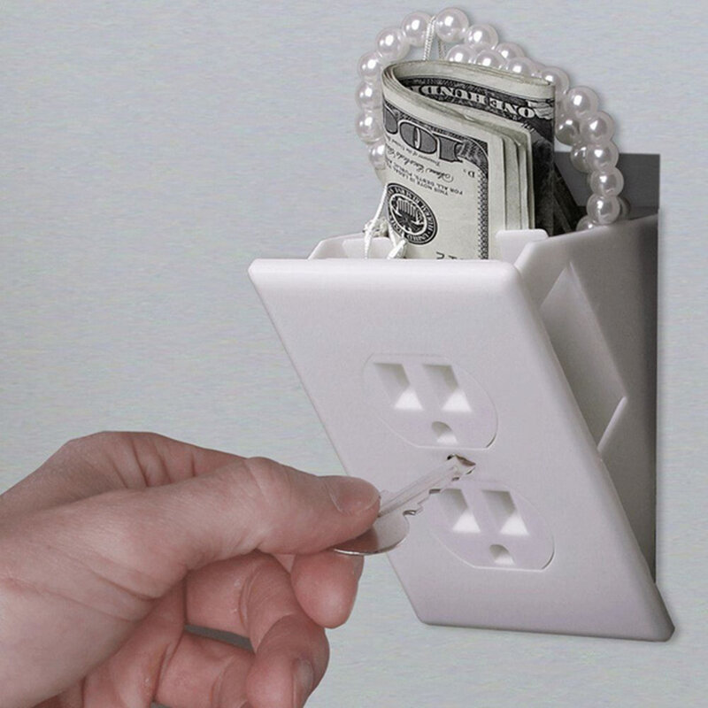 Private Geld Box Versteckte Wand Safes Sicherheit Steckdose Schlüssel Vault Geheimnis Verstecken Wertsachen Anti Dieb Mini Safe Versteckte
