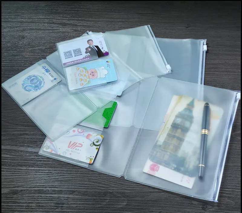 Moterm PVC Zipper bag For Traveler Notebook Accessory card holder bag storage Standard/Pocket/Passport for cowhide diary