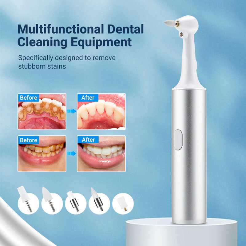Elétrica Dental Scaler Polidor De Dentes, Dente Clareamento Cleaner, Escova De Dentes Manchas, Placa, Removedor de Tártaro, Oral Care, 5in 1