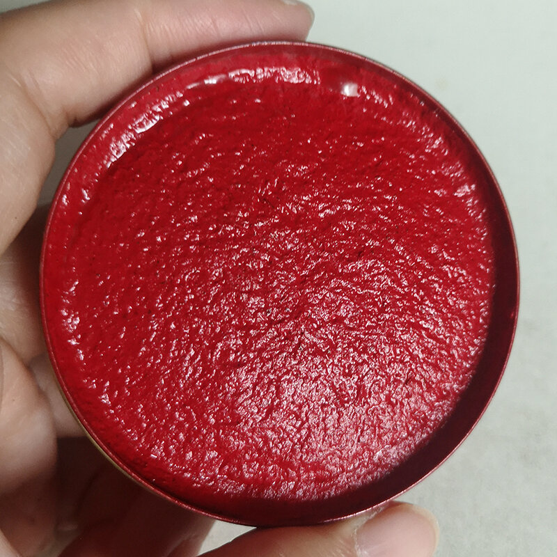 Tinta vermelha chinesa pintura caligrafia suprimentos conjunto de arte cor pastosa-tinta rápida colar selos carimbo almofada yin ni