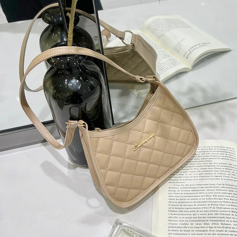 Mode Achsel Tasche Damen Umhängetasche Achselhöhle Tasche Raute Muster Designer Taschen Luxus Geldbörsen und Handtaschen Bolsos Para Mujer