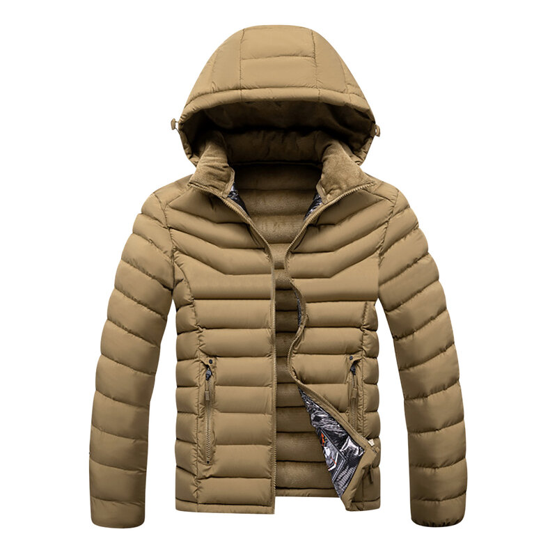 Jaqueta de Parka com capuz impermeável masculina, chapéu destacável, casaco quente, outwear casual, roupas masculinas, outono, inverno, novo, 4XL