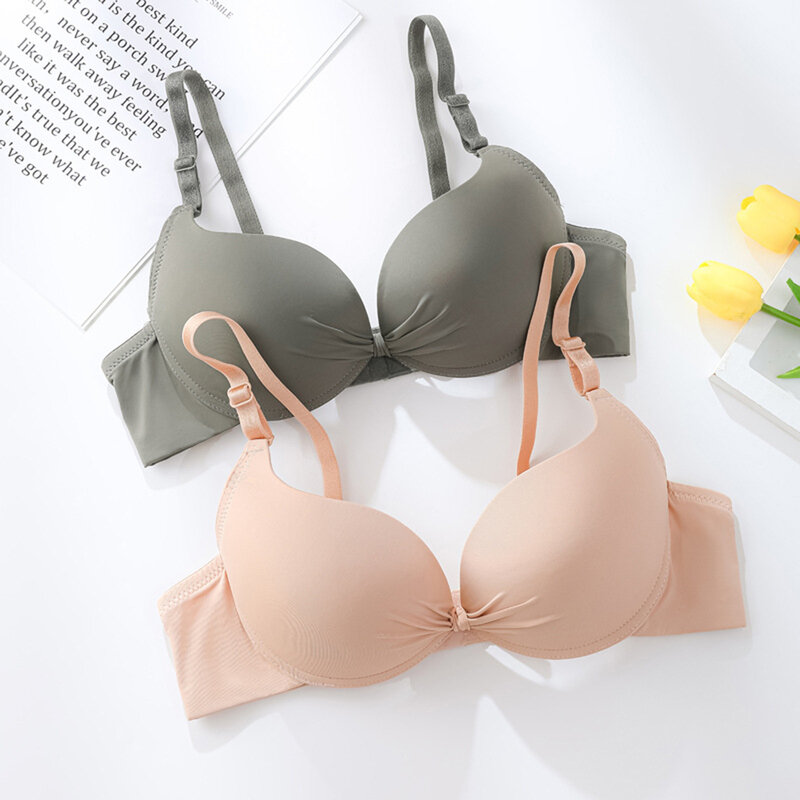 Sexy Gathering Smothing Bra Super Comfortable High Support Everyday Bra Gift for Families  Day