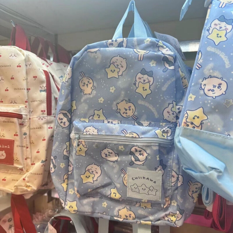 Impermeável Chiikawa Series Mochila, Grande Capacidade Schoolbag, Anime Print, Leisure Travel Bag, Luz, Presente de Aniversário, Estudante, 2024