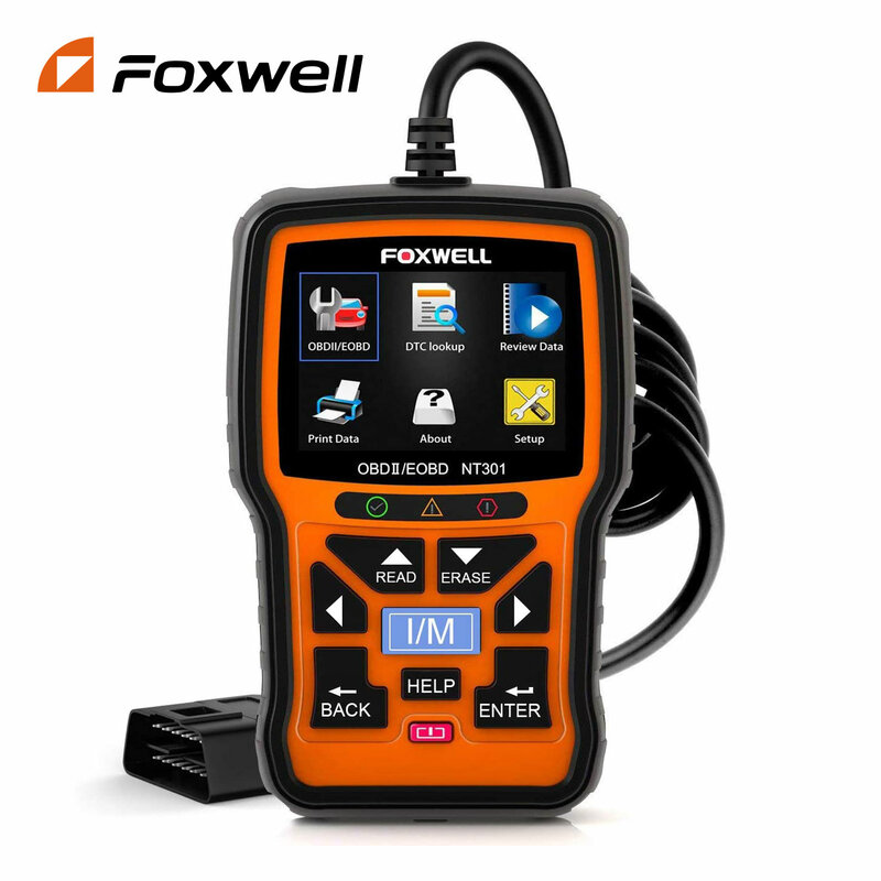 Foxwell nt301 obd2 scanner überprüfen motor code leser profession ell odb2 obd2 automobil scanner auto diagnose tools pk elm327
