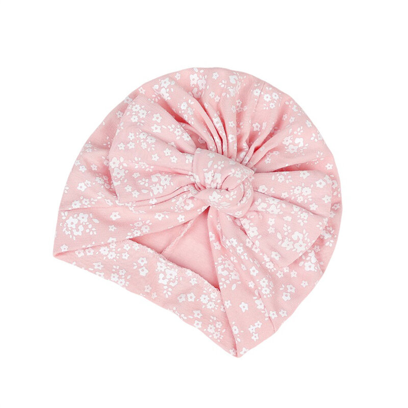 Turban Hat for Girls Beanie Cap Bonnet with Big Bowknot Hospital Hats Knot Headwraps Turbans for Newborn Baby Toddlers Infants
