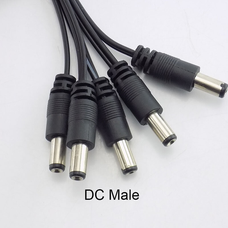 ケーブル延長用コネクタ2.1*5.5mm 12V DC,オスおよびメス,5個,10個