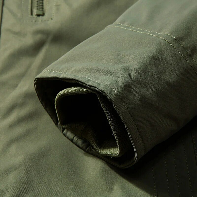 YOLANFAIRY acolchada-Chaqueta de algodón con capucha para hombre, Parkas gruesas de lana, abrigo impermeable, ropa de invierno, 2024